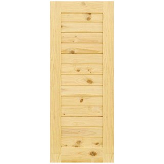 D2D 90X200CM NT NZ PINE-WD DOOR ประตูไม้สน D2D ECO PINE-001 90x200 ซม. สีธรรมชาติ ประตูบานเปิด ประตูและวงกบ ประตูและหน้า