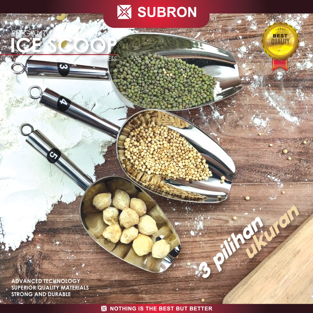 SUBRON ที่ตักน้ําแข็ง พลั่วน้ําแข็ง พลั่วแป้ง พลั่วน้ําแข็ง พลั่วตัก ...