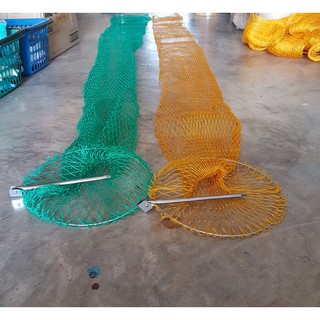 ภาพหน้าปกสินค้ากระชังใส่ปลา กระชังไนลอน ถุงเชิอกไนลอนใส่ปลา ถุงใส่ปลา ขนาด 25x280ซม.สีเหลือง เขียว ที่เกี่ยวข้อง