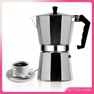 [A694] หม้ออลูมิเนียมเอสเพรสโซ่ หม้อต้มกาแฟแบบแรงดัน กาต้มกาแฟสด Aluminum espresso pot