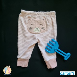 เกงกางขายาว ชมพู ลายหมี ผ้าดีมากๆ แบรนด์ Carters ของใหม่