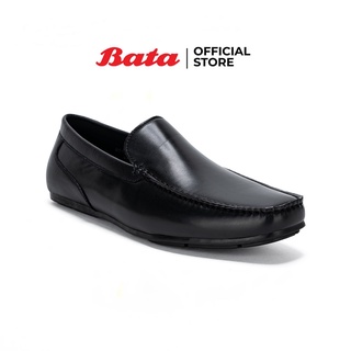 สินค้า Bata บาจา รองเท้าคัทชู รองเท้าหุ้มส้น รองเท้าลอฟเฟอร์ Loafers หนังพียู สำหรับผู้ชาย รุ่น Frits สีดำ 8516117