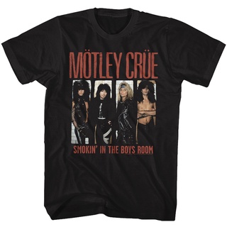 เสื้อผ้าผชเสื้อยืด ลาย Motley Crue Boys Room สีดํา สําหรับผู้ใหญ่S-5XL