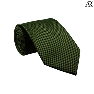 ANGELINO RUFOLO Necktie(NTN-พท.023) เนคไทผ้าไหมทออิตาลี่คุณภาพเยี่ยม ดีไซน์ Plain Pattern สีเขียว/สีกรมท่า/สีน้ำตาล