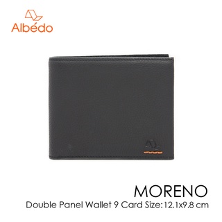 [Albedo] MORENO DOUBLE PANEL WALLET 9 CARD กระเป๋าสตางค์/กระเป๋าเงิน/กระเป๋าใส่บัตร รุ่น MORENO - MN00899