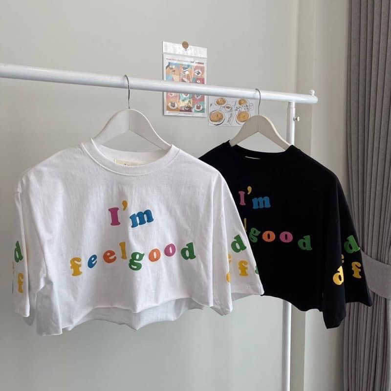 เสื้อยืดครอป-fellgoodแบบชิคๆ-มินิมอล-น่ารักกก