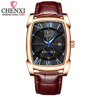 CHENXI 2020 ใหม่นาฬิกาหรูหราธุรกิจผู้ชายนาฬิกากันน้ำควอตซ์นาฬิกาข้อมือชายปฏิทินตัวเลขโรมันนาฬิกาจับเวลา