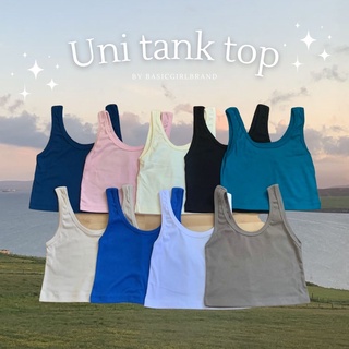 New✨✨Uni tank top เสื้อกล้ามเบสิค ทรงสวย แมตช์ง่ายมาก เหมาะกับทุกลุค💗