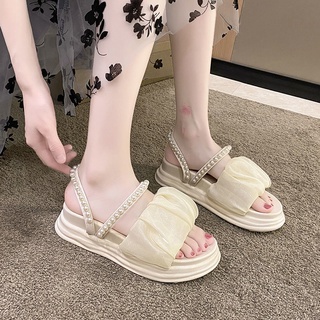 💖✨รองเท้าแตะแฟชั่น, รองเท้าแตะส้นเตารีด,Nacre Sandals ,ส้นสูง 5 ซม สวย ใส่สบายมากต้องตำน๊าา