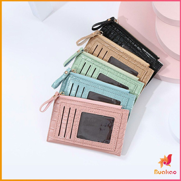 กระเป๋าสตางค์-กระเป๋าใส่เหรียญปั้มลายคลายหนังจระเข้-coin-purse