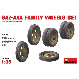 โมเดลประกอบ MiniArt 1/35 MI35112 GAZ-AAA FAMILY WHEELS SET