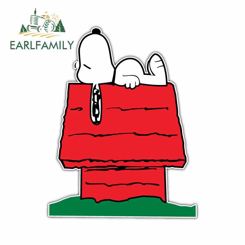 earlfamily-สติกเกอร์-ลายการ์ตูนสุนัขสนูปปี้-13x10-3-ซม-สําหรับตกแต่งรถยนต์-รถบรรทุก-รถตู้-diy