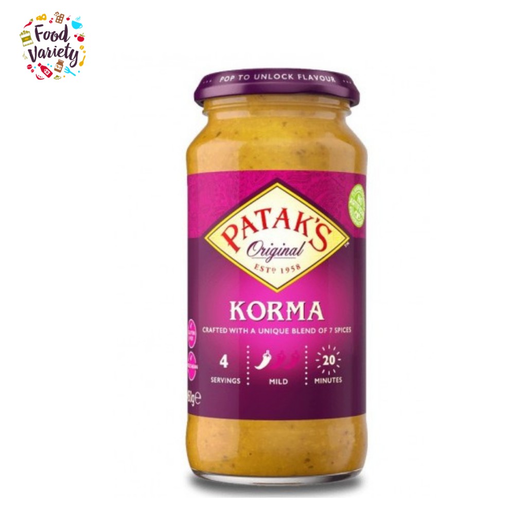 Patak’s Korma Sauce 450g พาธาก ซอส โกร์มะ 450กรัม | Shopee Thailand
