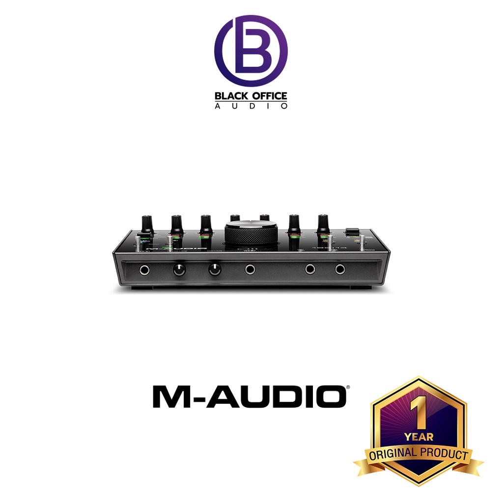 m-audio-air-192-14-ออดิโออินเตอร์เฟส-บันทึกเสียง-ทำเพลง-usb-audio-interface-blackofficeaudio