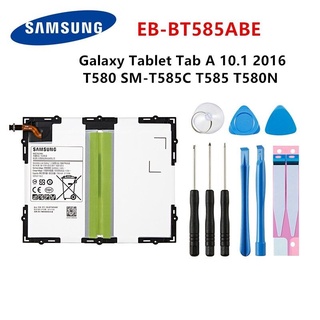 แบตเตอรี่ แท้ Samsung Galaxy Tab A 10.1 2016 T580 SM-T585C T585 T580N EB-BT585ABE 7300mAh แบตเตอรี่+เครื่องมือ+กาว