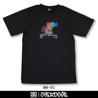 ลายน่ารักOverdose T-shirt เสื้อยืดคอกลม สีดำ รหัส BH-01(โอเวอโดส)