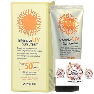 3W CLINIC Intensive UV Sunblock Cream SPF 50+/PA+++ ขนาด 70 ml.