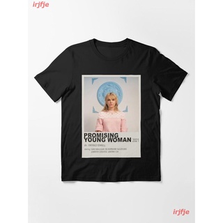 2022 Promising Young Woman Essential T-Shirt เสื้อยืด ดพิมพ์ลาย เสื้อยืดผ้าฝ้าย คอกลม cotton แฟชั่น sale Unisex