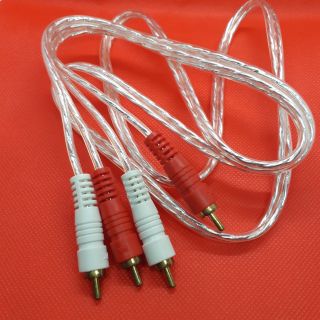 สายสัญญาณ Av/Audio เข้า 2 ออก 2 ผู้  Rca 2 to 2 Rca  1.5 เมตร