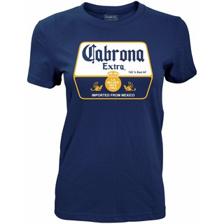 เสื้อยืดลายกราฟฟิก cabrona Extra Corona Funny latina cerveza