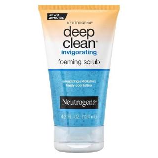 (Pre Order) Neutrogena Deep Clean Invigorating Foaming Facial Scrub with Glycerin, Cooling &amp; Exfoliating Gel Face Was...