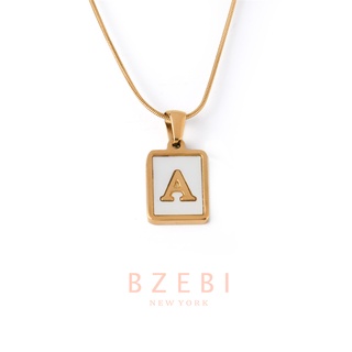 ภาพขนาดย่อของภาพหน้าปกสินค้าBZEBI สร้อยคอ จี้ตัวอักษรภาษาอังกฤษ a z ผู้หญิง สแตนเลส โซ่ necklace จี้ทอง ภาษาอังกฤษ เงิน 18k สําหรับผู้หญิง 1070n จากร้าน bzebi.th บน Shopee