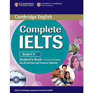 DKTODAY หนังสือ COMPLETE IELTS BANDS 4-5 :SB.W/O ANS.&amp; CD-ROM **ไม่มีเฉลย**