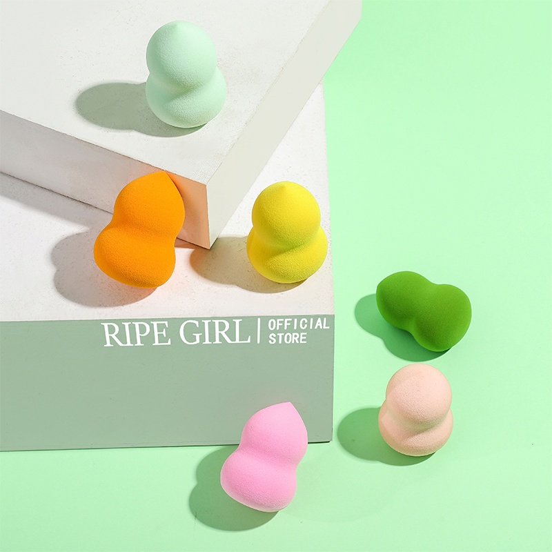 ภาพหน้าปกสินค้าRipe Girl พัฟฟองน้ํา แบบนิ่ม หลากสี สําหรับแต่งหน้า