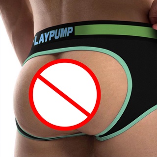 Play PUMP กางเกงชั้นในจีสตริง ผ้าฝ้าย เอวต่ํา เซ็กซี่ สําหรับผู้ชาย PP9114