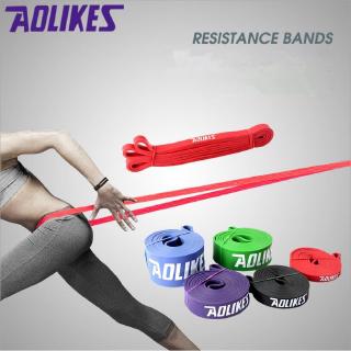 AOLIKES น้ำยางธรรมชาติสายรัดฟิตเนส GYM อุปกรณ์ยางต้านทาน Band ออกกำลังกายต้านทานเชือกการออกกำลังกายดึงเสริมสร้าง