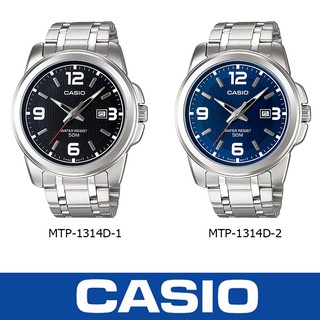 Casio MTP-1314D นาฬิกาผู้ชาย สาย Stainless ของแท้ ประกันศูนย์ 1 ปี