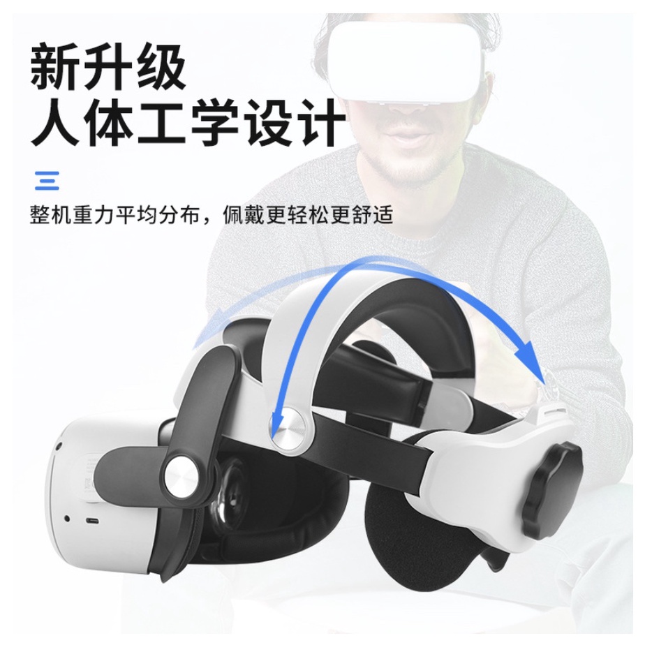 พร้อมส่ง-สายรัดหัวพรีเมี่ยม-mq2-for-oculus-quest-2-การันตี-ยอดขายมากกว่า-10-000-ชิ้น-ในจีน-สายรัดหัวโบโบวีอาร์