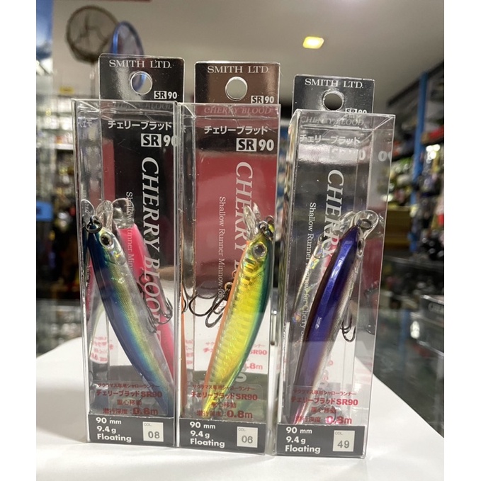 Leurre Smith Cherry Blood SR90 T2 - 9,4g - Flottant - Pêche Truite (NEUF)