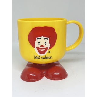 McDonald Plastic Advertising Mug Footed แก้วพลาสติก Mug Mcdonals Completed Set มือ 1 ครบชุด