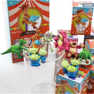 Toy Story Cup Figure  โมเดลเกาะแก้ว Toy Story ชุดละ  8 ตัว ราคา 470 บาท #เกาะแก้ว #กาชาปอง #ToyStory
