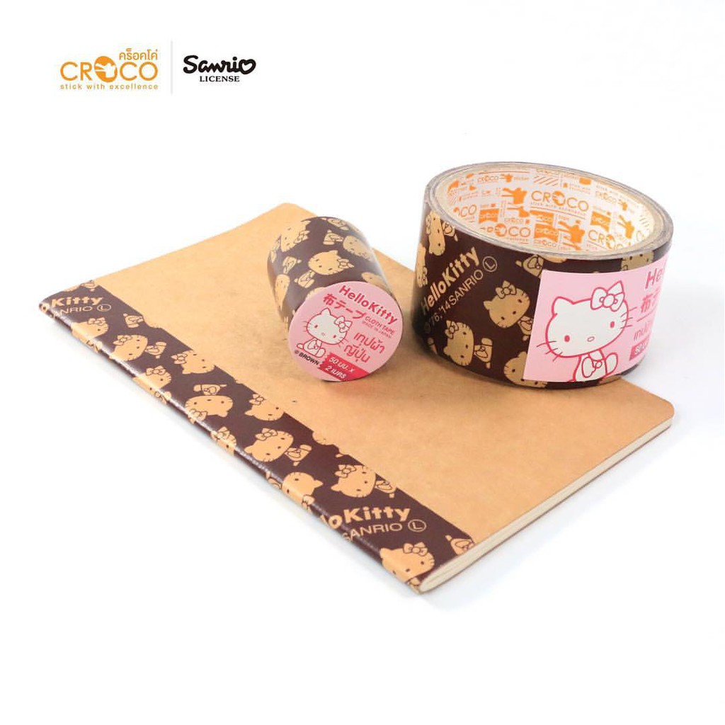 croco-sanrio-hello-kitty-cloth-tape-เทปผ้าญี่ปุ่นลาย-hello-kitty