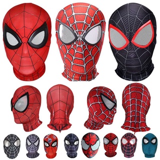 ภาพขนาดย่อสินค้าหน้ากากคอสเพลย์ Spider Man แบบยืดหยุ่น สําหรับเด็ก และผู้ใหญ่