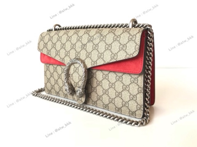 new-gucci-small-gg-dionysus-shoulder-bag-สีแดง