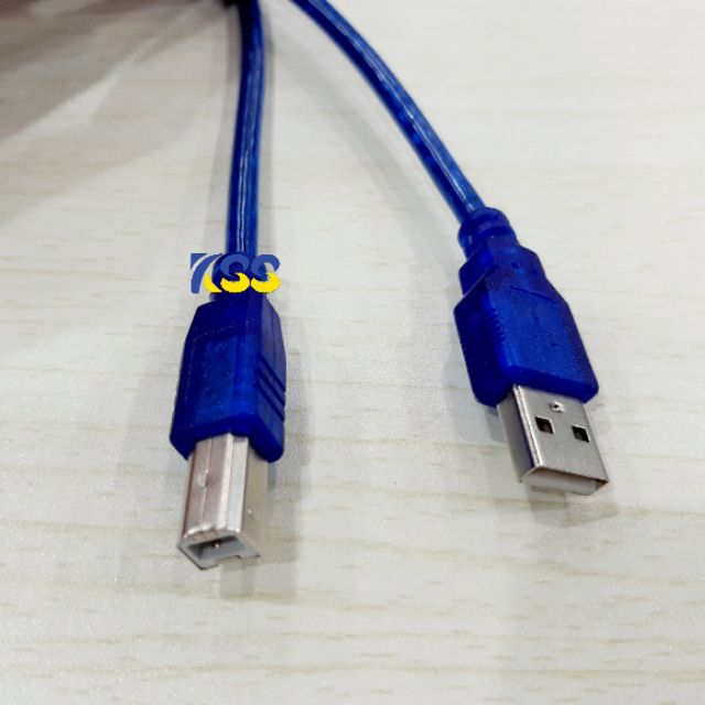 ภาพหน้าปกสินค้าสาย USB Printer ยาว5 เมตร สำหรับเครื่องปริ้นเตอร์ , สแกนเนอร์ (สีฟ้า) จากร้าน kssparadise บน Shopee