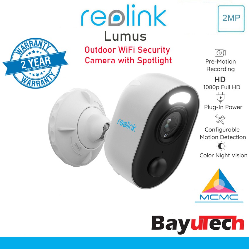 Reolink Lumus Color Night Vision กลางแจ้งพร้อมสปอตไลท์, กล้อง IP 1080P ...