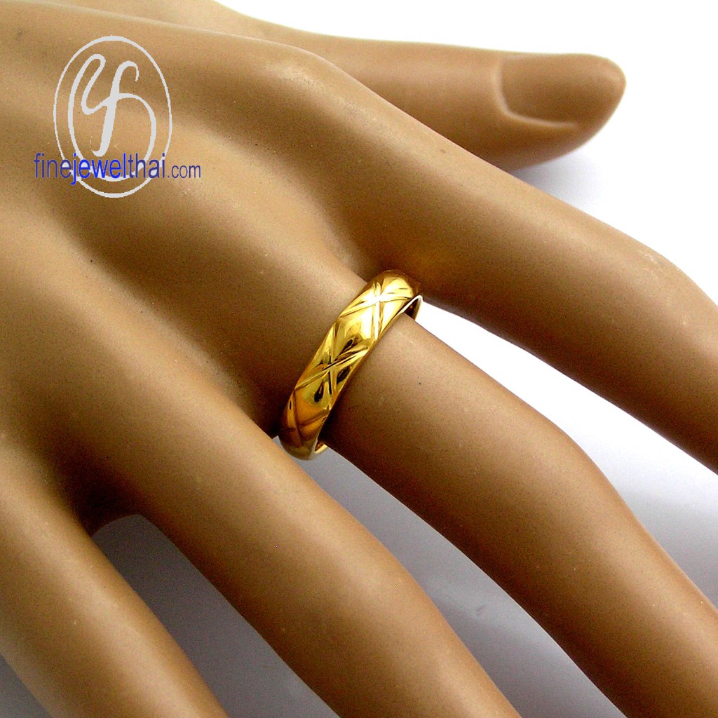 finejewelthai-แหวนเงิน-แหวนทอง-เงินแท้-925-แหวนหมั้น-แหวนแต่งงาน-silver-wedding-ring-r119600-g