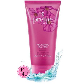 Preme Nobu Pink Natural Face Foam โฟมล้างหน้าสำหรับวัยรุ่น อ่อนโยน (มี ...