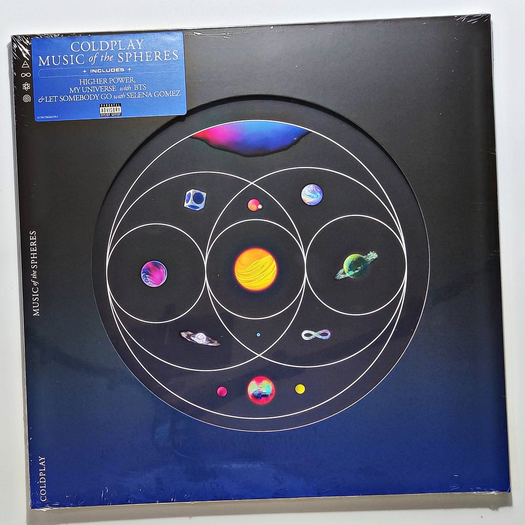 แผ่นเสียง-coldplay-music-of-the-spheres-lp-album-recycled-colors-สีจะแตกต่างกันไปตามพลาสติกรีไซเคิล-แผ่นใหม่