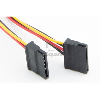 ภาพขนาดย่อของภาพหน้าปกสินค้า4-Pin IDE Molex Male to Dual SATA 15-Pin Y Splitter Female HDD Power Adapter Cable สาย จากร้าน tewichtete31 บน Shopee ภาพที่ 3