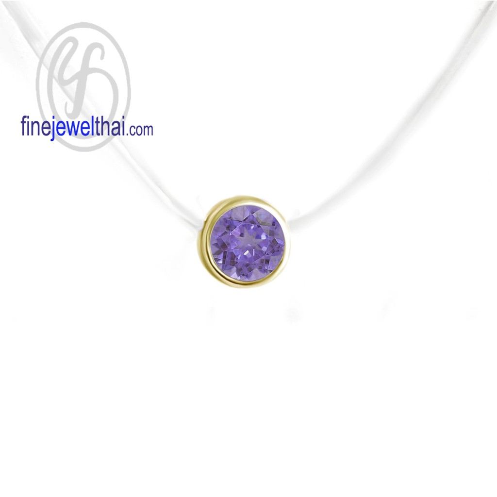 finejewelthai-จี้อะเมทิสต์-จี้พลอย-พลอยประจำเดือนเกิด-amethyst-silver-pendant-birthstone-p1086amt00-ราคาต่อชิ้น