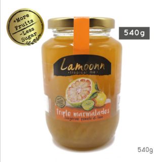 ภาพหน้าปกสินค้าLamoonn Jam แยมส้มเขียวหวาน ส้มโอ มะนาว // Triple Marmalades // **Low Sugar** ขวดใหญ่ 540g // แยมละมุน ที่เกี่ยวข้อง