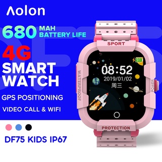 ภาพหน้าปกสินค้าAolon DF75 นาฬิกาข้อมือเด็ก 4G SIM สมาร์ทวอทช์ Wifi SOS IP67 กันน้ํา ที่เกี่ยวข้อง