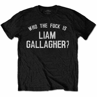 ผ้าฝ้าย 100% ลาย Liam Gallagher Who The ? Xlarge Nice เสื้อยืด