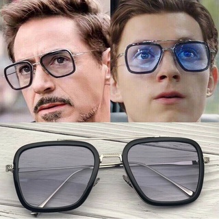 Avengers Ironman Tony Stark Eyeglasses Spiderman Peter Parker Fashion UV400 VintageSunglasses