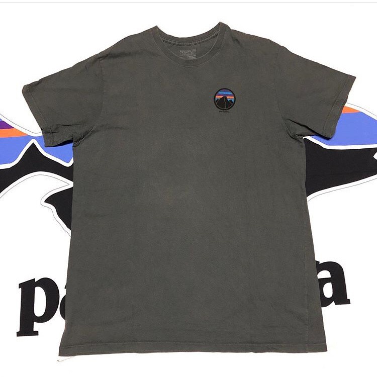 spot-patagonia-เสื้อยืดคอกลมแขนสั้นพิมพ์ลายตัวอักษรสําหรับผู้ชายและผู้หญิงยืด-สบาย-รัก